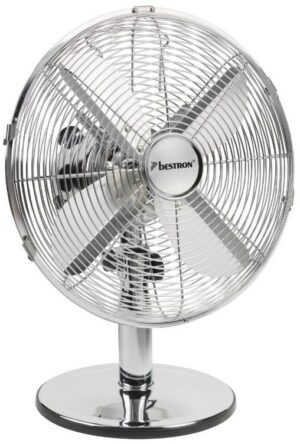 Bestron DFT35CH Stand- und Tischventilator chrom