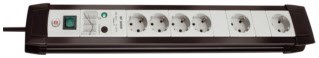 Brennenstuhl Premium-Line Steckdosenleiste 6-fach (3m) mit Schalter schwarz