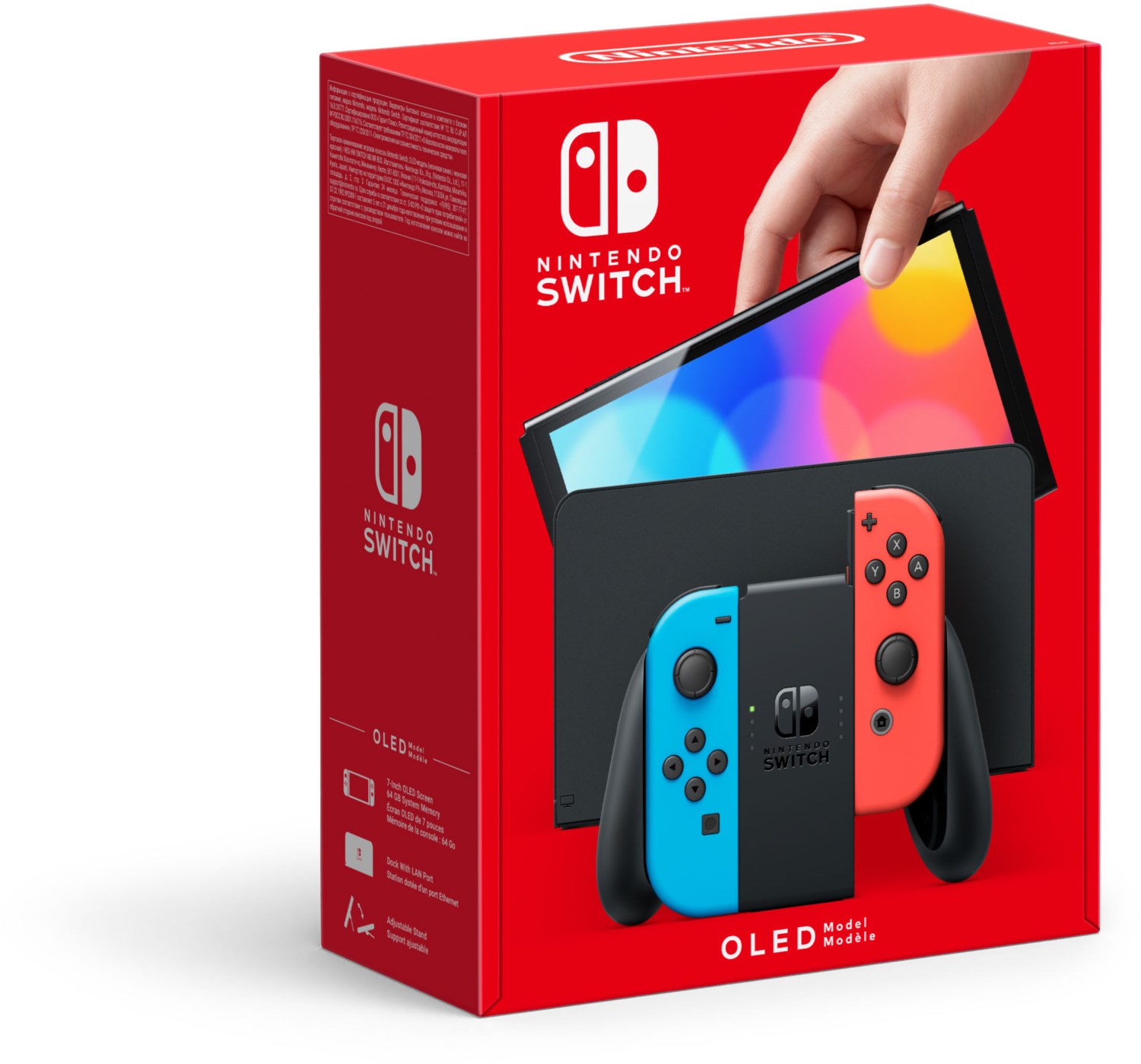 Nintendo Switch Konsole (OLED-Modell) neon rot/neon blau