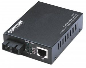 Intellinet Medienkonverter Fast Ethernet schwarz bis 2 km