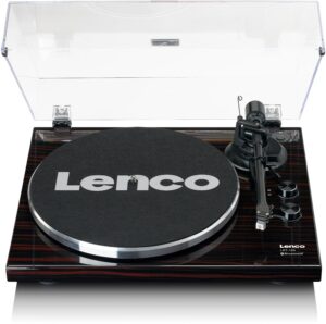 Lenco LBT-189WA Plattenspieler mit Bluetooth & USB schwarz/braun