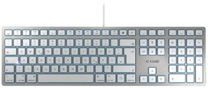 Cherry KC 6000 Slim Tastatur silber/weiß (kabelgebunden) für Mac