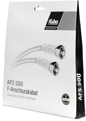 Fuba AFQ 500 (5m) F-Quick-Anschlusskabel weiß