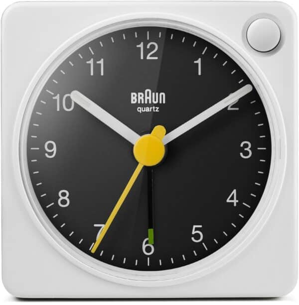 Braun BC02XWB Reisewecker weiß/schwarz