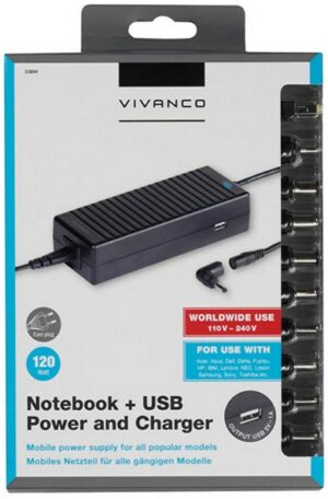 Vivanco Universal Netzteil 120w USB10 Tips
