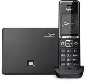 Gigaset Comfort 550A IP flex Schnurloses IP-Telefon schwarz/chrom