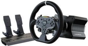 MOZA R5 Racing Set Lenkrad mit Pedalen schwarz