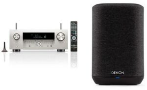 Denon AVC-X4800H Bundle Klang Effekt Receiver inkl. Home 150 silber/schwarz