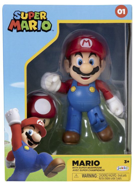 JakksPacific Mario Figur (10cm) Sammlerbox