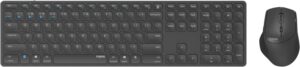 Rapoo 9800M Set (DE) Kabelloses Tastatur-Set dunkelgrau