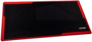 Nitro Concepts Deskmat DM12 Gaming-Schreibtischunterlage schwarz/inferno red