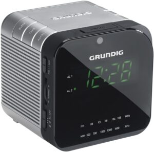 Grundig Sonoclock 590 Uhrenradio silber/schwarz