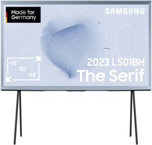 Samsung GQ65LS01BHU The Serif (2023) 163 cm (65") QLED-TV cotton blue / F