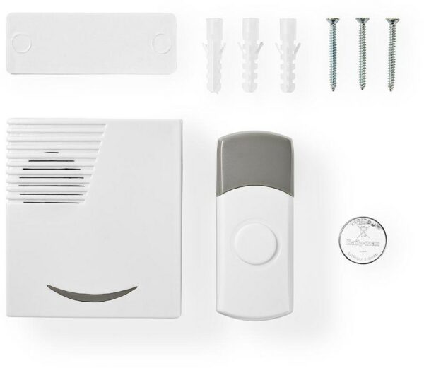 Nedis DOORB211WT Drahtlos-Türklingel-Set