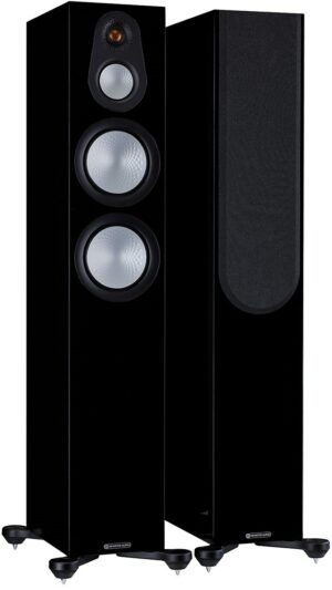 Monitor Audio Silver 300 7G /Paar Stand-Lautsprecher schwarz hochglanz