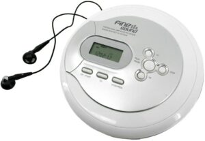 Fine Sound FS2 tragbarer MP3 CD-Player weiß/silber
