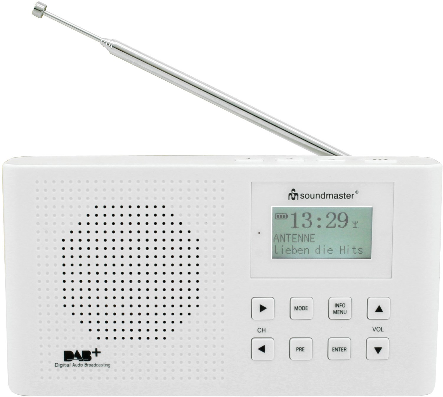 Soundmaster DAB160WE Portables Radio weiß