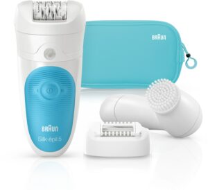 Braun 5-545 GS Silk-epil Geschenkset Epilierer weiß/türkis