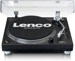 Lenco L 3809 BK Plattenspieler mit USB-Anschluss schwarz