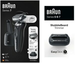 Braun Set 70-N7200cc Series 7 + Stubbler Rasierer schwarz