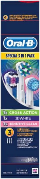 Oral-B Multi Pack 3-in-1 Ersatz-Zahnbürsten weiß