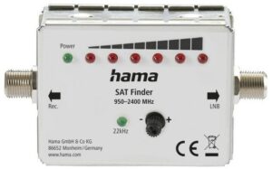 Hama SAT-Finder mit LED-Anzeige silber