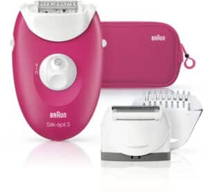 Braun 3-415 GS Silk-epil Geschenkset Epilierer himbeer