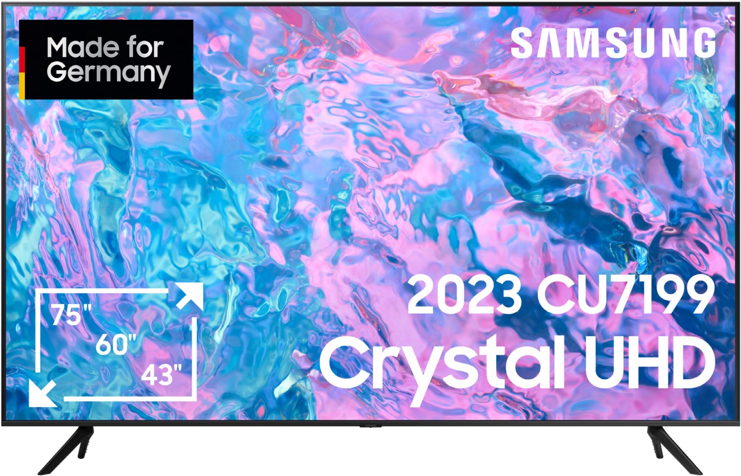 Samsung GU75CU7199U 189 cm (75") LCD-TV mit LED-Technik schwarz / F