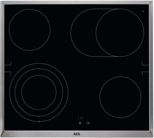 AEG HE604079XB Glaskeramikfeld edelstahl
