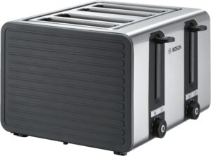 Bosch TAT7S45 4-Schlitz Toaster grau/schwarz