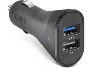 sbs Triple USB KFZ-Ladegerät (20W) schwarz