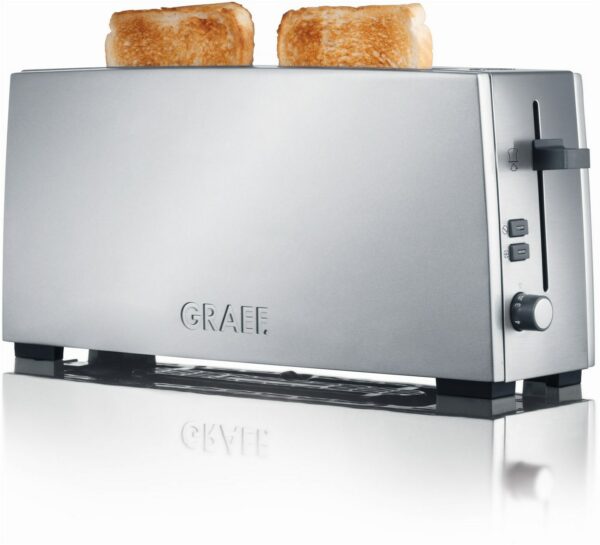 Graef TO 90 Langschlitz-Toaster aluminium/edelstahl