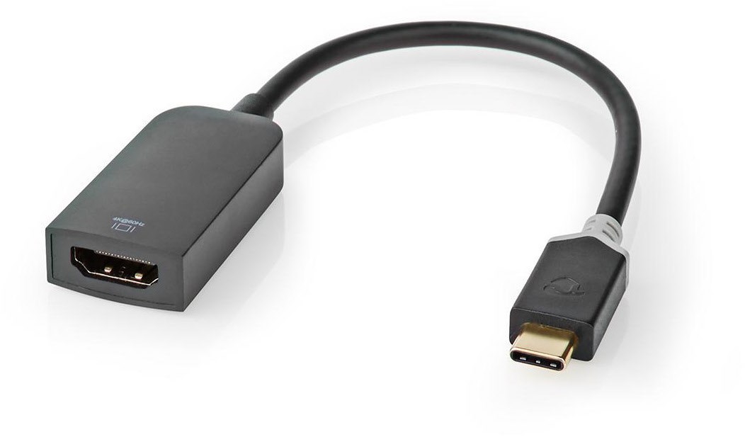 Nedis CCBW64652AT02 USB-C-Adapterkabel anthrazit Typ-C-Stecker>HDMI-Ausgang