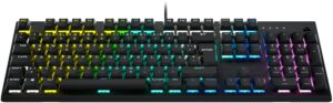 Corsair K60 RGB Pro (DE) Gaming Tastatur schwarz Cherry Viola