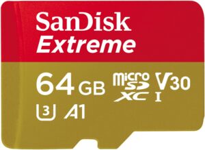 Sandisk microSDXC Extreme (64GB) Speicherkarte + Adapter