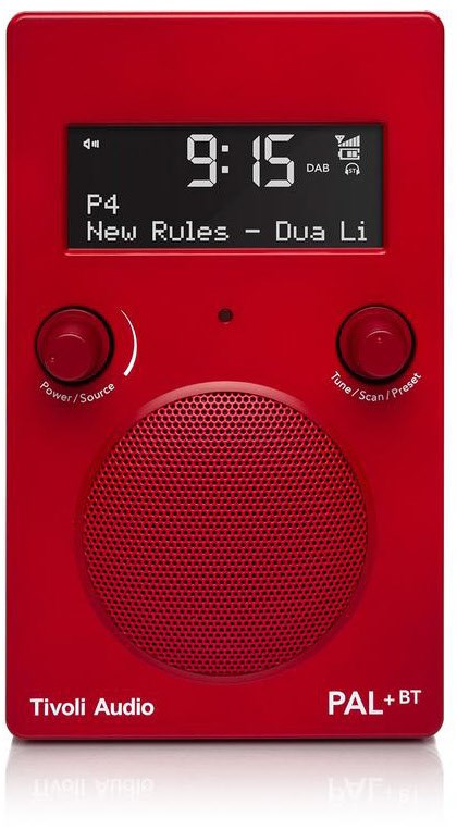 Tivoli Audio PAL+ BT Kofferradio mit DAB/DAB+ hochglanz rot