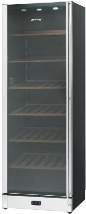 Smeg SCV115AS Stand-Weinkühl-/Klimaschrank edelstahl/cleansteel / G