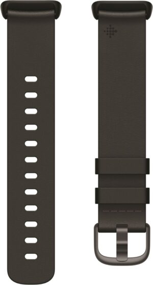 Fitbit Leder Armband (L) Ersatzarmband für Charge 5 schwarz