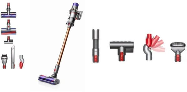 Dyson SET V10 Absolute + Haustier Zubehörset Akku-Stielsauger nickel/kupfer