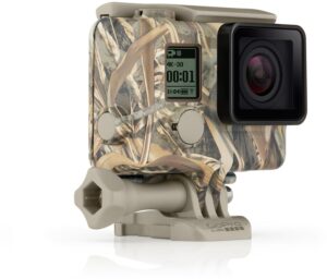 Gopro Camo Gehäuse + QuickClip tarnfarben