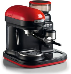 Ariete Moderna Espressomaschine Siebträgermaschine rot/schwarz