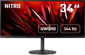 Acer Nitro XV340CKPbmiipphzx 86 cm (34") Gaming Monitor schwarz / G