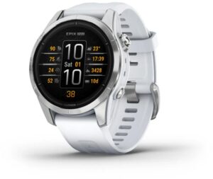 Garmin Epix Pro (Gen 2) (42mm) Sportuhr steinweiß/silber