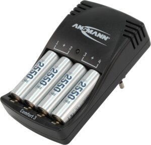 Ansmann Comfort 3 + AA 2550 Akku-Ladegerät