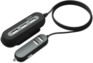 Hama USB-KFZ-Ladegerät (2m) schwarz