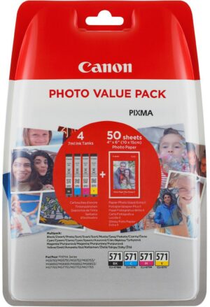 Canon CLI-571 C/M/Y/BK Photo Value Pack