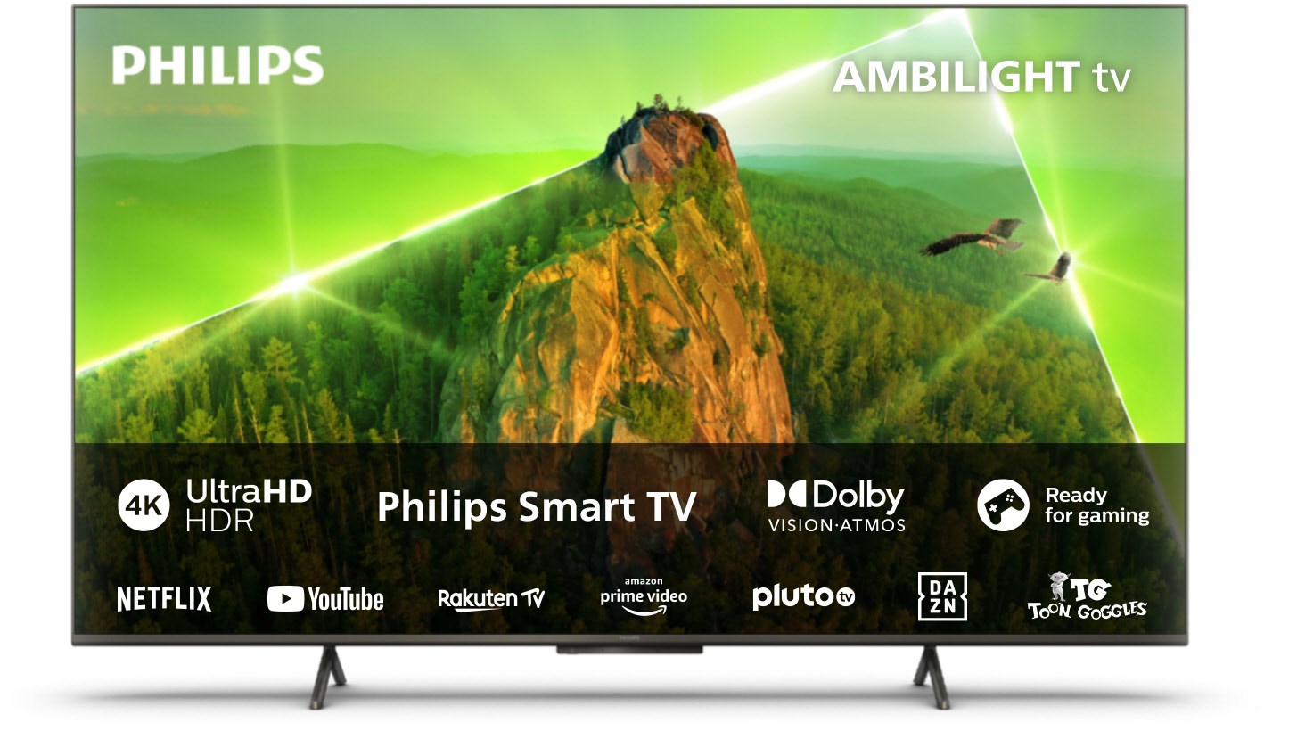 Philips 43PUS8108/12 108 cm (43") LCD-TV mit LED-Technik satinchrom / F