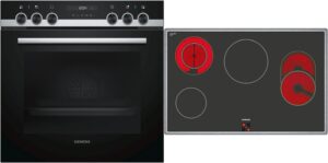 Siemens EQ523KA00 Herdset bestehend aus HE517ABS0 + EA845GN17 edelstahl + edelstahl / A