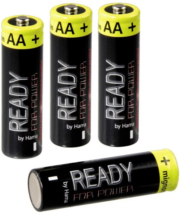 Hama Ready 4 Power NiMh-Akkus 4 x AA (Mignon HR 6) 2400 mAh