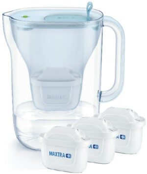 Brita Style inkl. 3 MAXTRA+ Tischwasserfilter hellblau